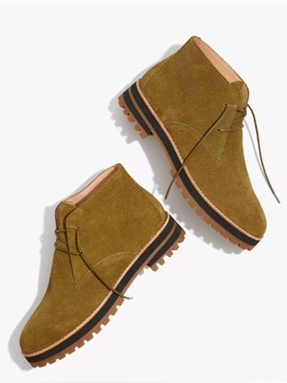 Madewell Wren Suede Lace Boots Size 10